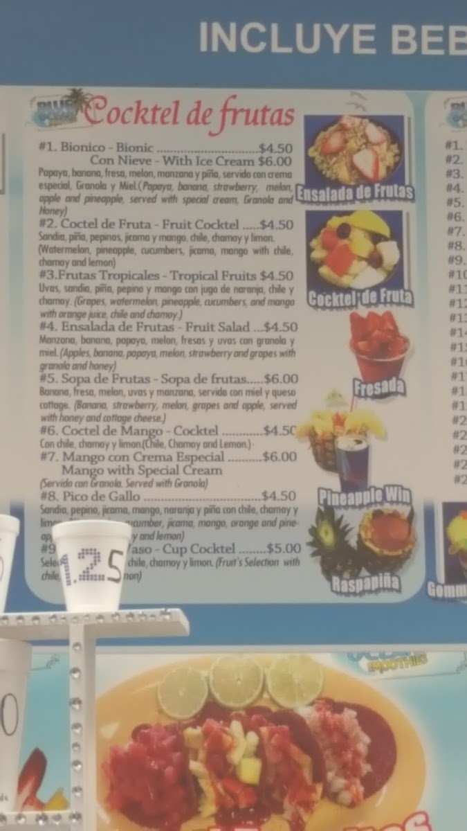 Blue Ocean Smoothies Menu - Image 4